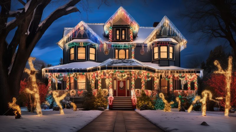 Xmas Lights Installation in Overland Park, KS